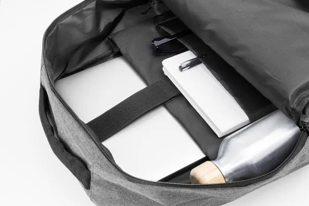 Lauder RPET ruksak, 15" Siva