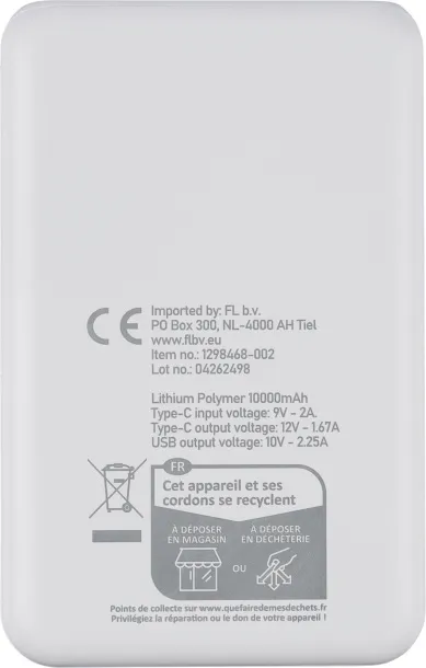  Rayen prijenosna baterija od recikliranog ABS-a - 22,5 W, 20 000 mAh