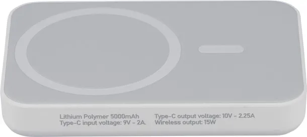  Recycled ABS wireless charger powerbank Miren