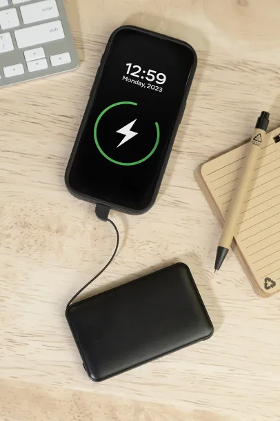 Slimbank rABS prijenosna baterija, 5 000 mAh Crna