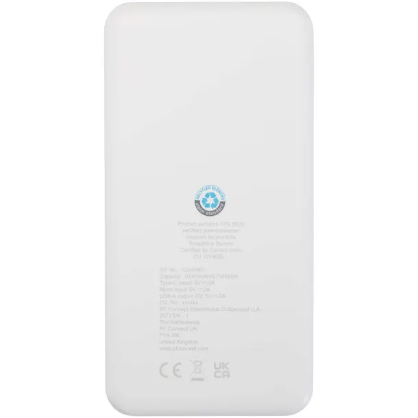 Intan Prijenosna baterija - 10 W, 10 000 mAh Bijela