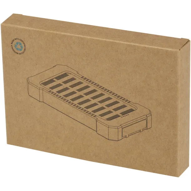 Altair solarna prijenosna baterija sa svjetiljkom - 10 W, 5 000 mAh Crna