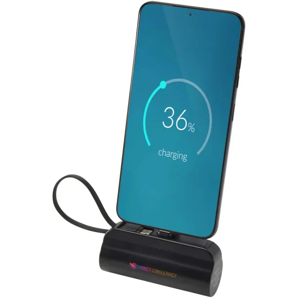 Alnair Prijenosna baterija - 10 W, 5 000 mAh Crna