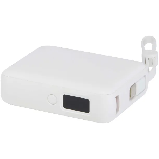 Acrux prijenosna baterija za tablet s ugrađenim USB-C kabelom - 35W, 10 000 mAh Bijela
