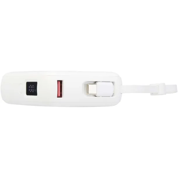 Acrux prijenosna baterija za tablet s ugrađenim USB-C kabelom - 35W, 10 000 mAh Bijela