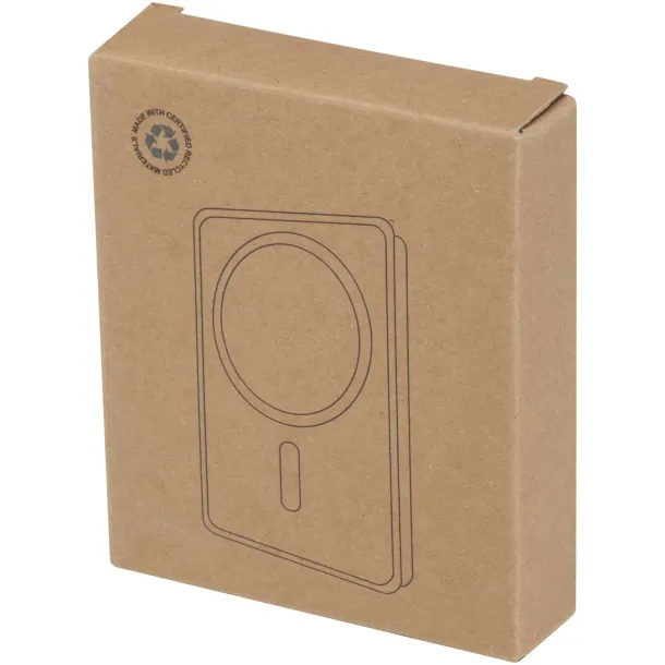 Acrab 10.000 mAh 15W magnetic wireless power bank with 20W PD - made from recycled plastic White