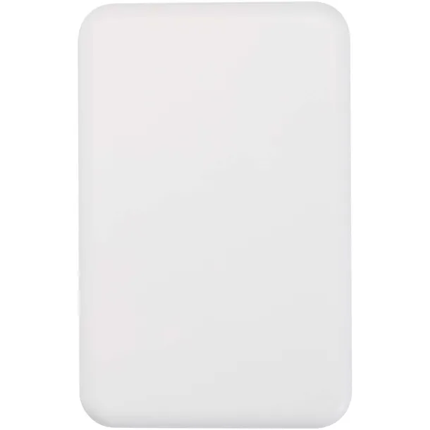 Acrab 10.000 mAh 15W magnetic wireless power bank with 20W PD - made from recycled plastic White
