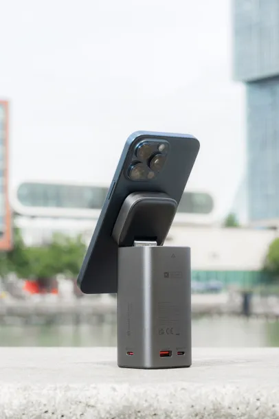 Urban Vitamin Sunnyvale Urban Vitamin Sunnyvale 100W 15.000mAh magnetic powerbank - Urban Vitamin Anthracite