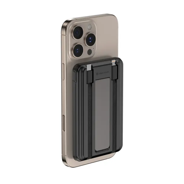  Urban Vitamin Redwood 5in1 5000mah 20W PD magnetic powerbank - Urban Vitamin Black