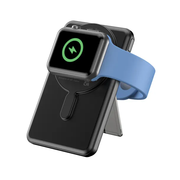  Urban Vitamin Redwood 5in1 5000mah 20W PD magnetic powerbank - Urban Vitamin Black