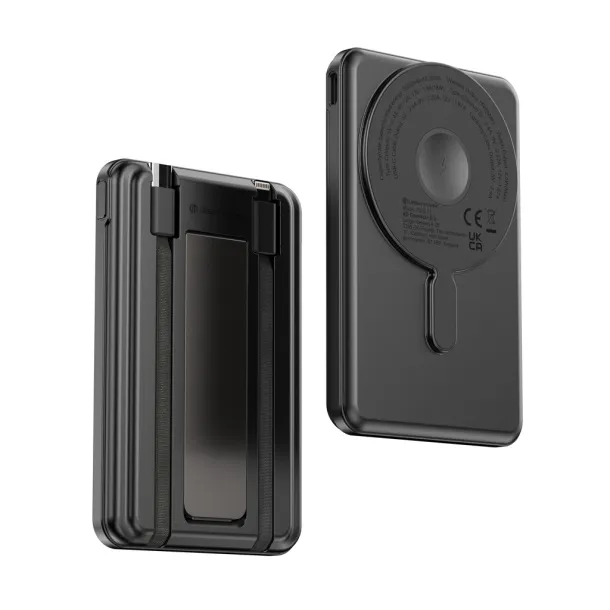  Urban Vitamin Redwood 5in1 5000mah 20W PD magnetic powerbank - Urban Vitamin Black