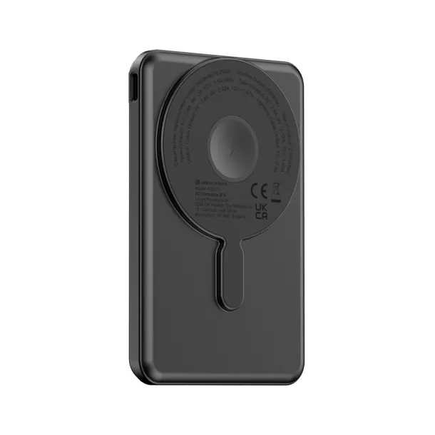  Urban Vitamin Redwood 5u1 magnetska prijenosna baterija - 20 W PD, 5 000 mAh - Urban Vitamin Crna