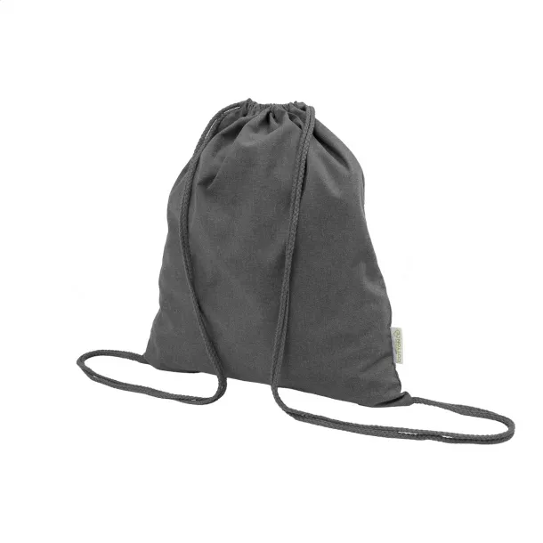 Dropex recycled cotton drawstring bag Grey