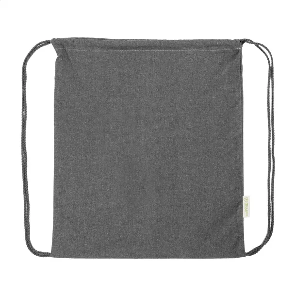Dropex recycled cotton drawstring bag Grey