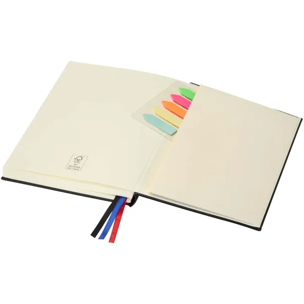 Alder A5 hard cover notebook Crna