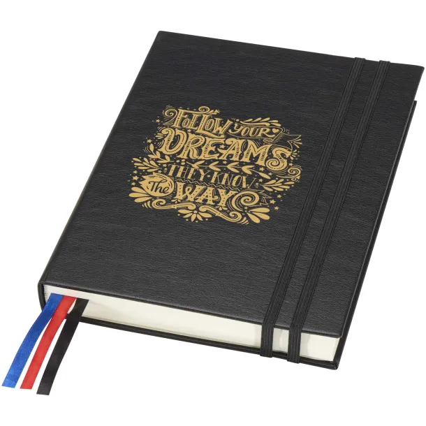 Alder A5 hard cover notebook Crna