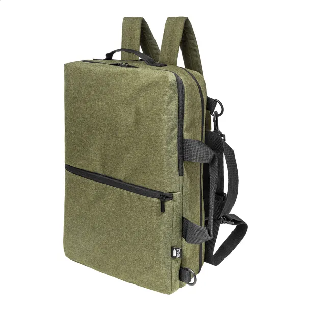 Walton RPET ruksak za dokumente, 15" Zelena