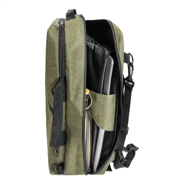 Walton RPET ruksak za dokumente, 15" Zelena