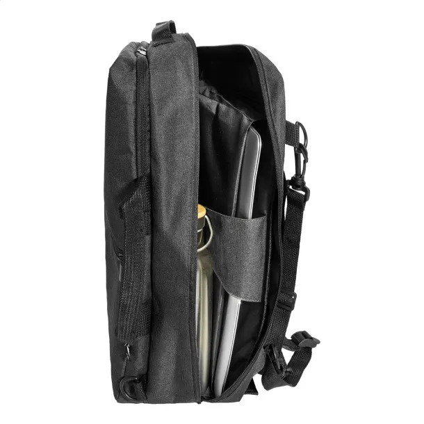 Walton RPET ruksak za dokumente, 15" Crna