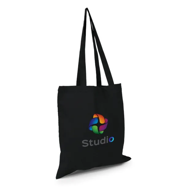 Rabia Cotton shopping bag Crna