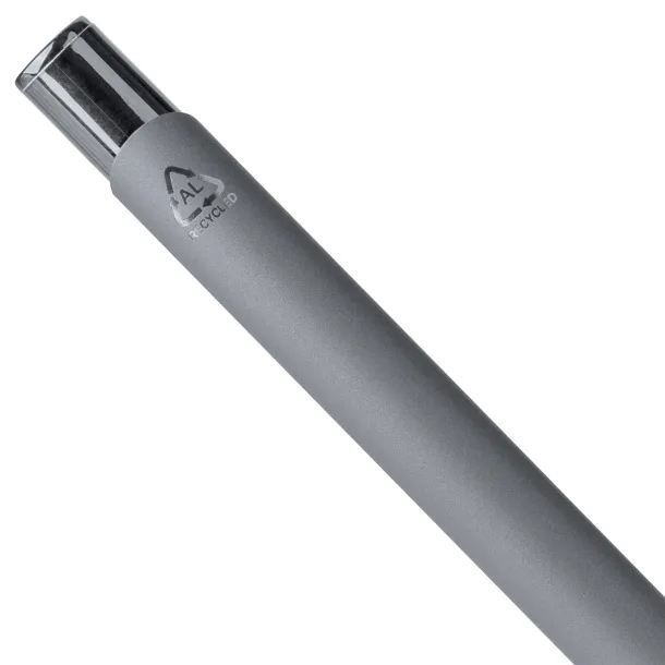  Anisa gumirana kemijska olovka od recikliranog aluminija Siva