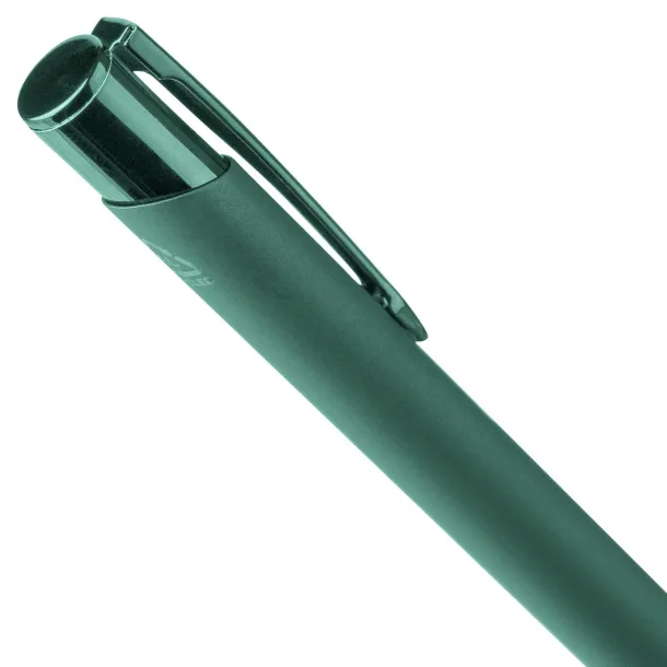  Anisa gumirana kemijska olovka od recikliranog aluminija Zelena