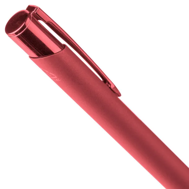  Anisa gumirana kemijska olovka od recikliranog aluminija Crvena