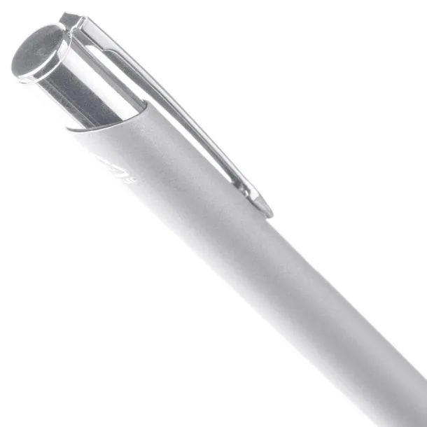  Anisa gumirana kemijska olovka od recikliranog aluminija Srebrna
