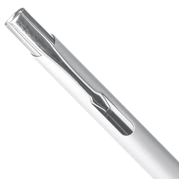  Anisa gumirana kemijska olovka od recikliranog aluminija Srebrna
