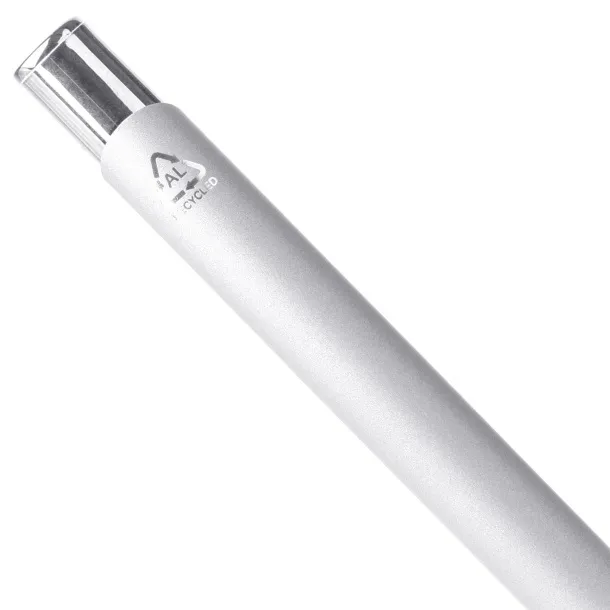  Anisa gumirana kemijska olovka od recikliranog aluminija Srebrna