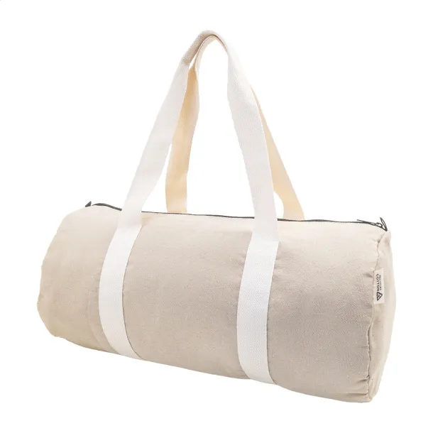 Rekan Duff recycled canvas sports bag Natural