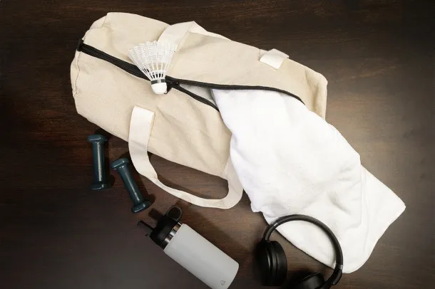 Rekan Duff recycled canvas sports bag Natural
