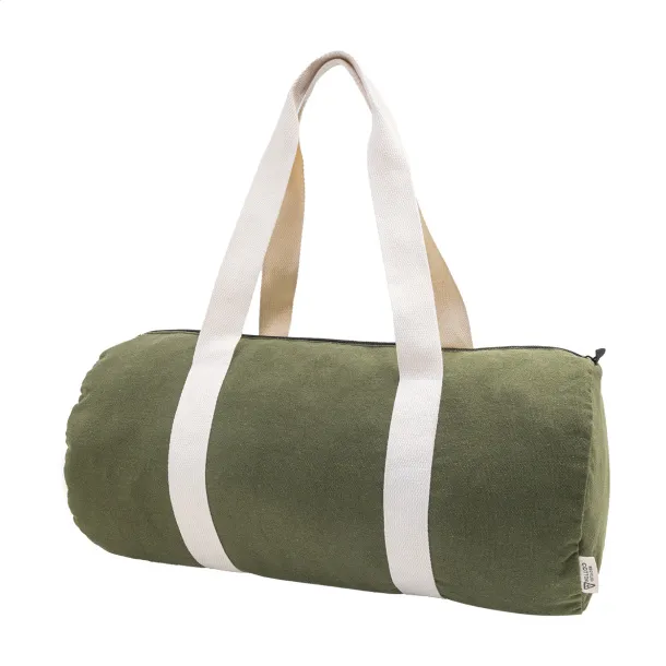 Rekan Duff recycled canvas sports bag Green