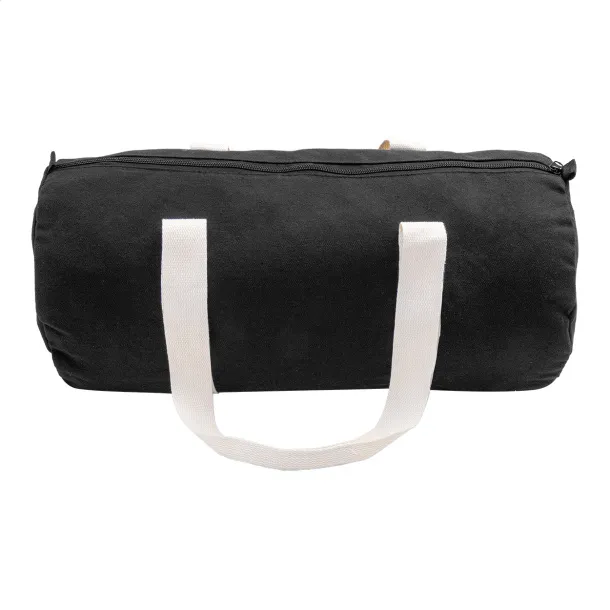 Rekan Duff recycled canvas sports bag Black
