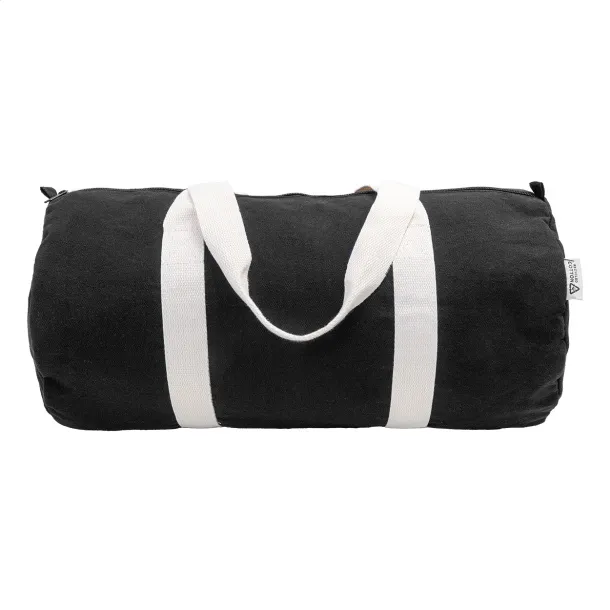 Rekan Duff recycled canvas sports bag Black