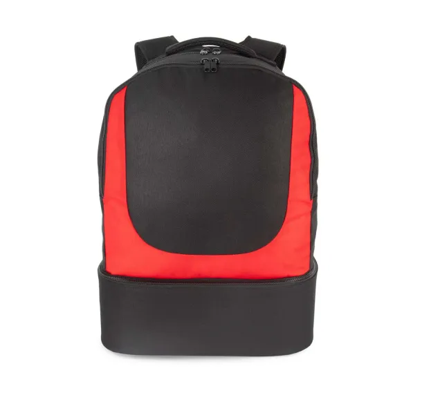  SPORTS BAG WITH SEMIRIGID BOTTOM Black Red