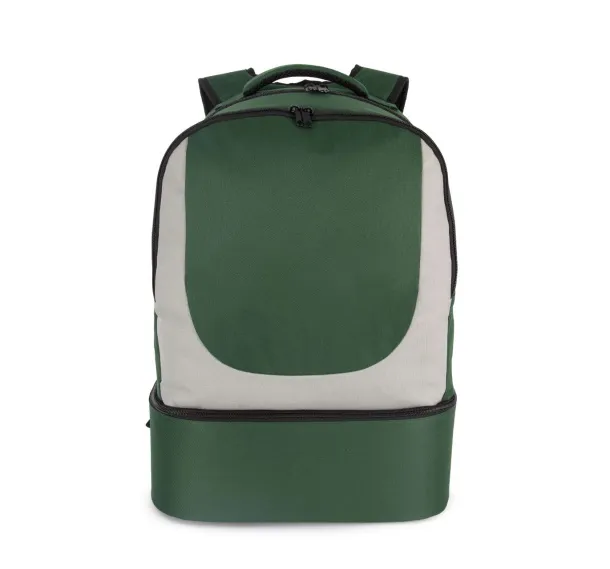  SPORTS BAG WITH SEMIRIGID BOTTOM Ideal Forest Green Light Grey
