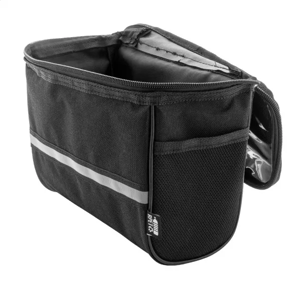 Velofon Plus RPET mobitel torbica za bicikl Crna