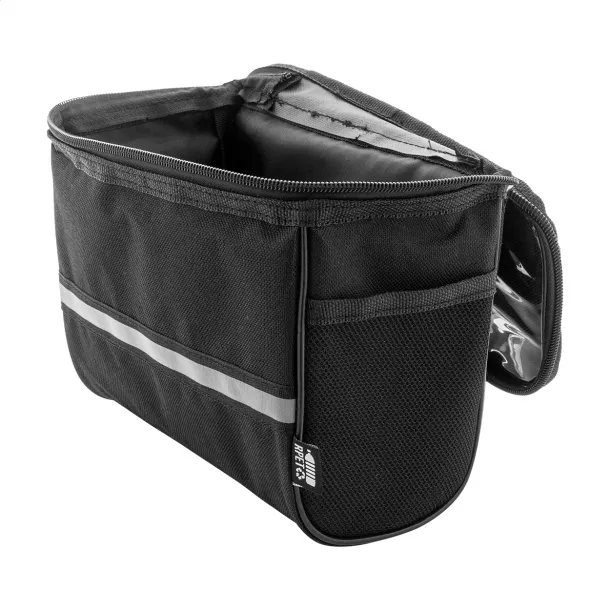 Velofon Plus RPET mobitel torbica za bicikl Crna