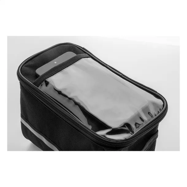Velofon Plus RPET bicycle mobile holder bag Black