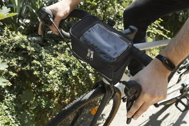 Velofon Plus RPET bicycle mobile holder bag Black