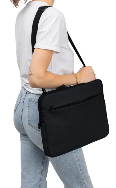  Recycled PU laptop bag Rafi Crna
