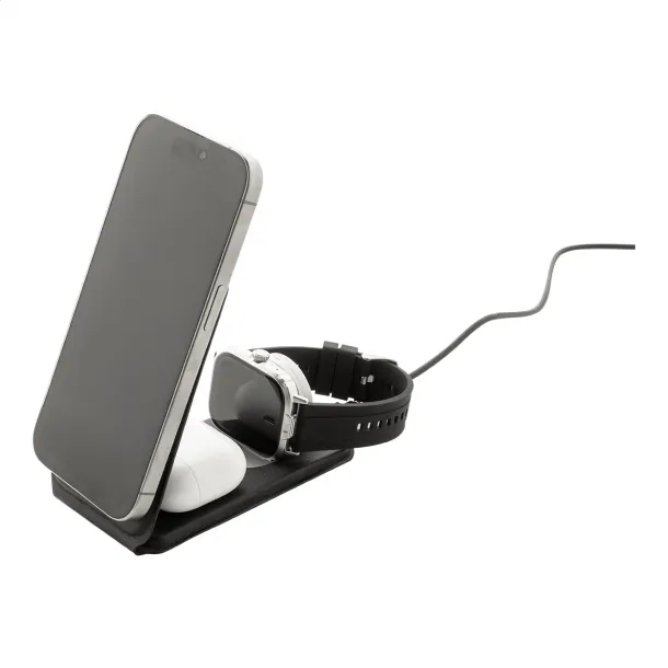 LuxCharge Stand RPU mobile holder wireless charger Black