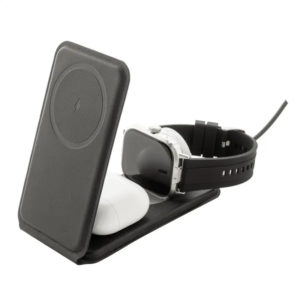 LuxCharge Stand RPU mobile holder wireless charger Black
