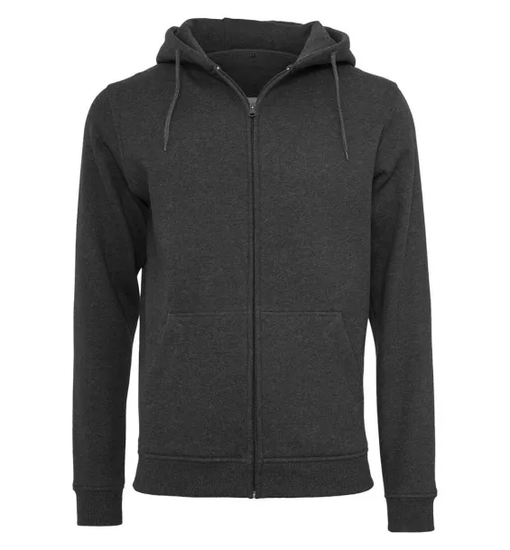  Heavy Zip Hoody - Build Your Brand Ugljen