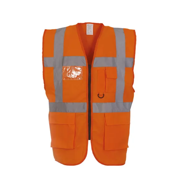  Fluo Executive Waistcoat - Yoko Fluo Orange