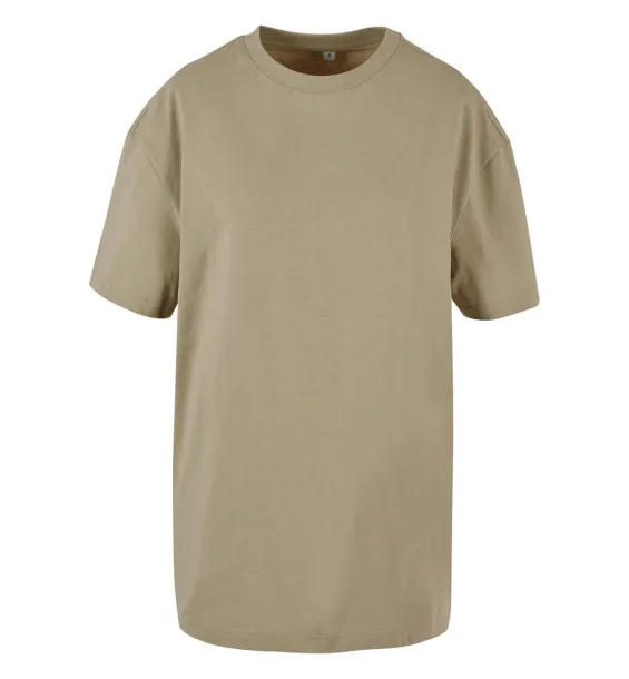  Ladies Oversized Boyfriend Tee - Build Your Brand Pale Olive
