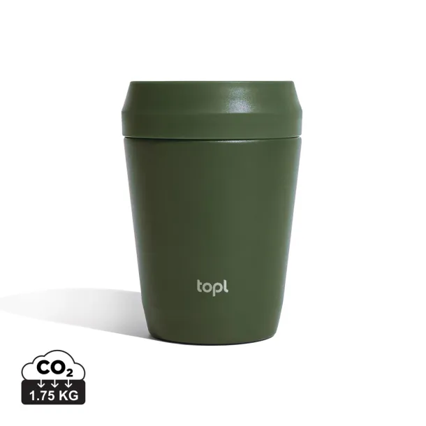  Topl Recycled Steel To Go Tumbler Patented 360 Lid 235ml - Topl 45533C