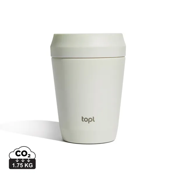  Topl termo šalica To Go s 360° poklopcem, 235 ml - Topl Bijela