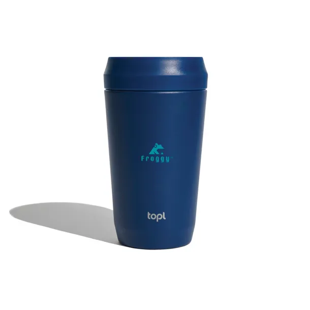  Topl Recycled Steel To Go Tumbler Patented 360 Lid 354ml - Topl navy